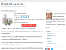 Tablet Screenshot of breastactivesadvice.com